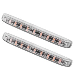 Set 2 stroboscoape auto LED dreptunghiulare Classic 2x9 LED-uri  